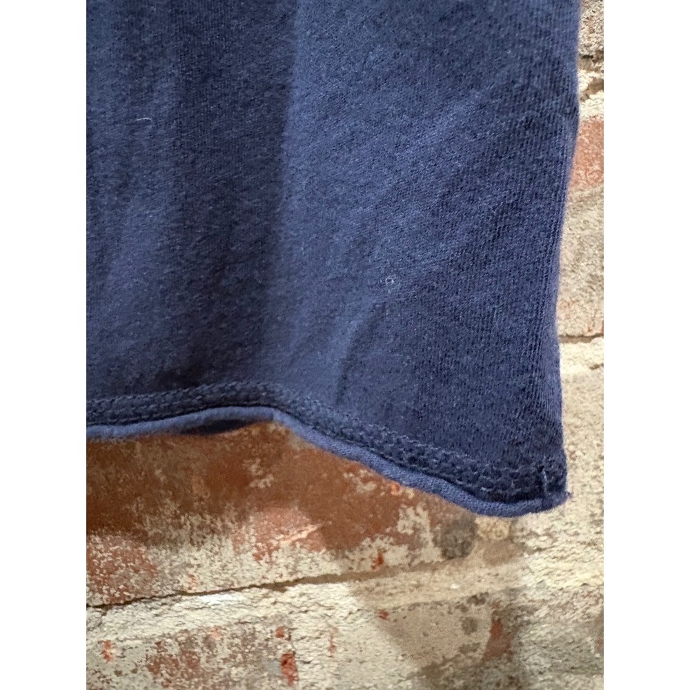 Zadig & Voltaire Camo Skull Strass Navy Blue Henley T-Shirt Size L - Picture 7 of 8
